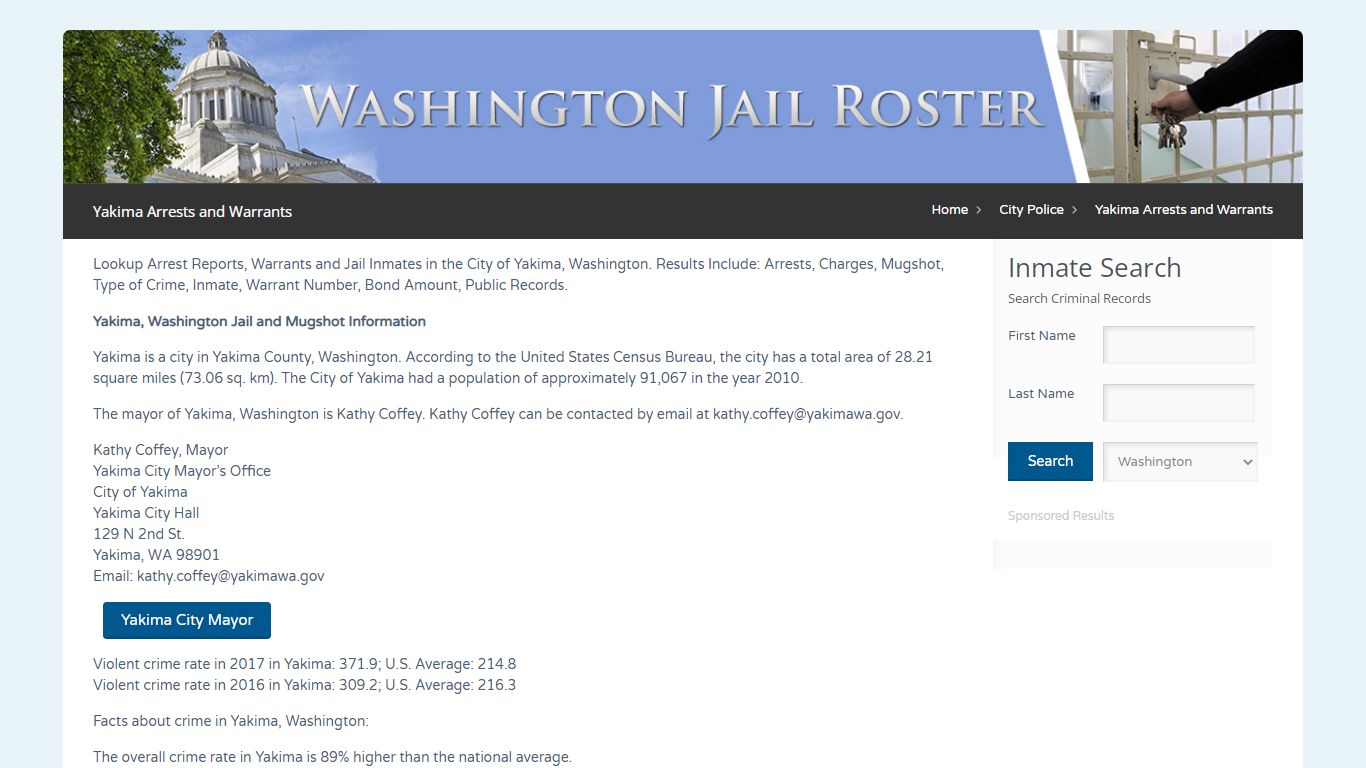 Yakima Arrests and Warrants | Jail Roster Search